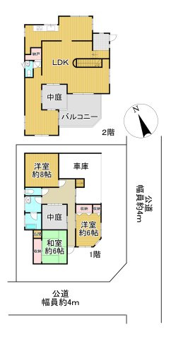 －三丁目不動産-熊谷市樋春　RC造木造の間取り