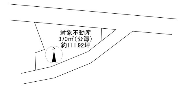 -三丁目不動産-　寄居町富田　ロードサイド売地の区画図