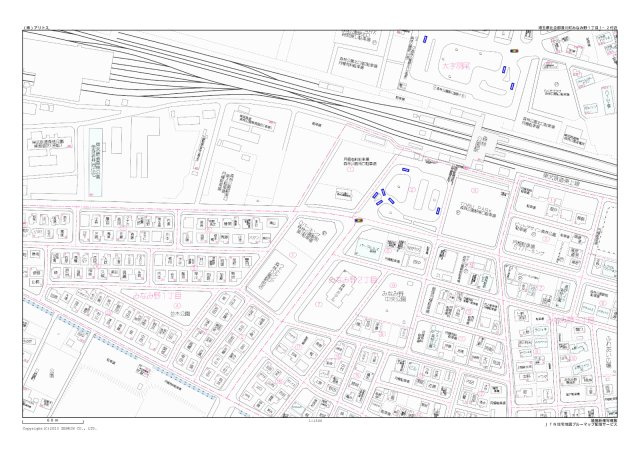【東武東上線森林公園駅徒歩1分】比企郡滑川町みなみ野一丁目の地図