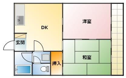 ユトリロ西松山の間取り