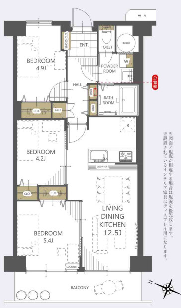ウインザーハイム草加の間取り
