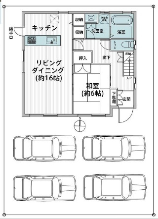 加須市東栄２丁目《リノベーション済み中古住宅》の区画図
