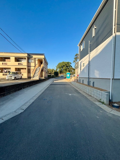 筑後市蔵数　第2　3号棟の前面道路含む現地写真