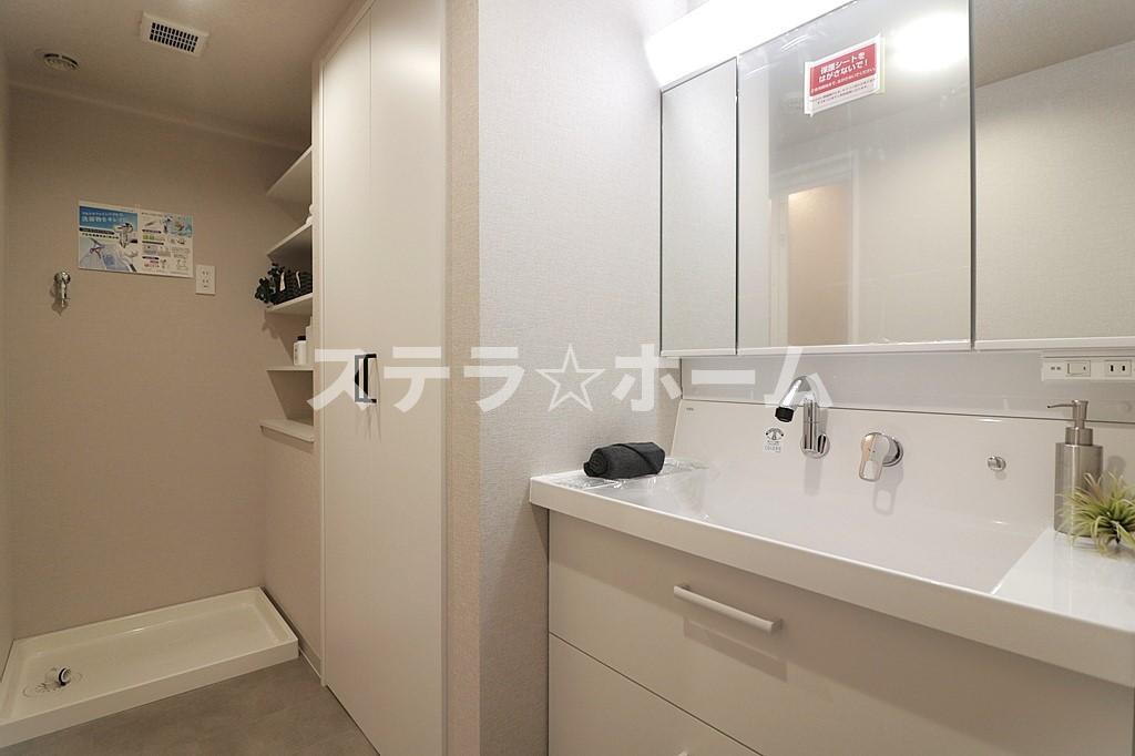 ステイツ枚方・長尾ヒルズの独立洗面台|独立洗面化粧台付き