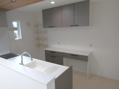 【キッチン】 | 【ZEH水準住宅】甲府市東光寺3丁目B棟 | お料理しやすいキッチンです