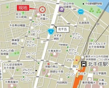 グラン・ルミエール北千住の周辺