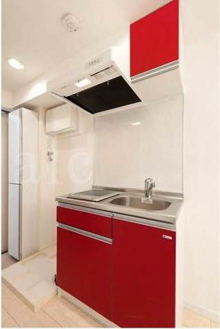 Glanz弥生町South　(グランツ弥生町ノース)のキッチン|印象的なシステムキッチン