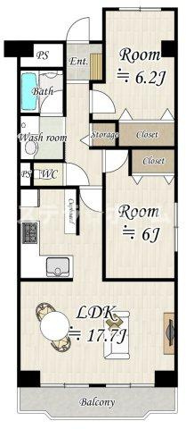 コープ野村森之宮の間取り