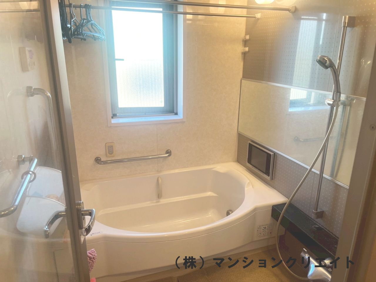 ロアール濱町桜橋 粋人の浴室|システムバス　浴室サイズは1620です