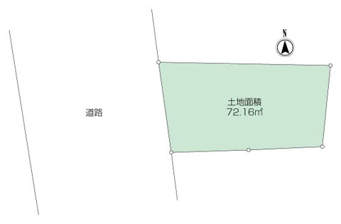 茅ヶ崎市萩園　建築条件なし売地の画像
