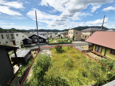 【展望】 | 日吉町胡麻猫鼻　イングランドヒルズ　一戸建 | バルコニーからの眺望。広々としたお庭が見渡せます♪