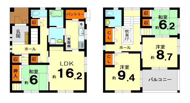 【間取り】 | 日吉町胡麻猫鼻　イングランドヒルズ　一戸建 | メーターモジュール設計!!　ゆとりある４LDKです