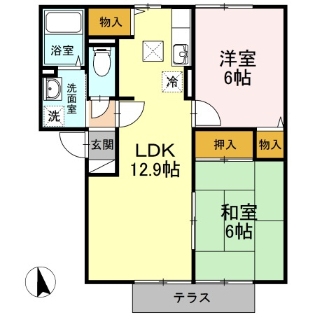 セジュール水道橋の間取り