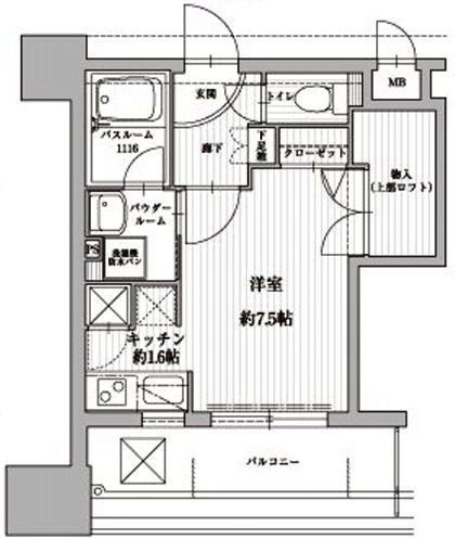 アクタス天神北の間取り
