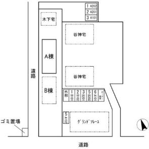 【区画図】 | コーポラス谷神A | その他