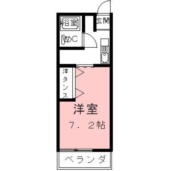 岐阜市茜部大野２丁目のアパートの間取り