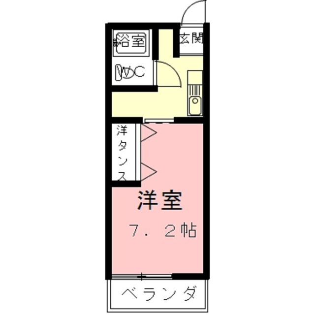 岐阜市茜部大野２丁目のアパートの間取り