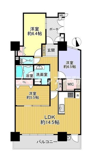 【間取り】 | ロイヤルメドゥ香里園タワー
