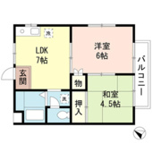 角部屋の２ＤＫ