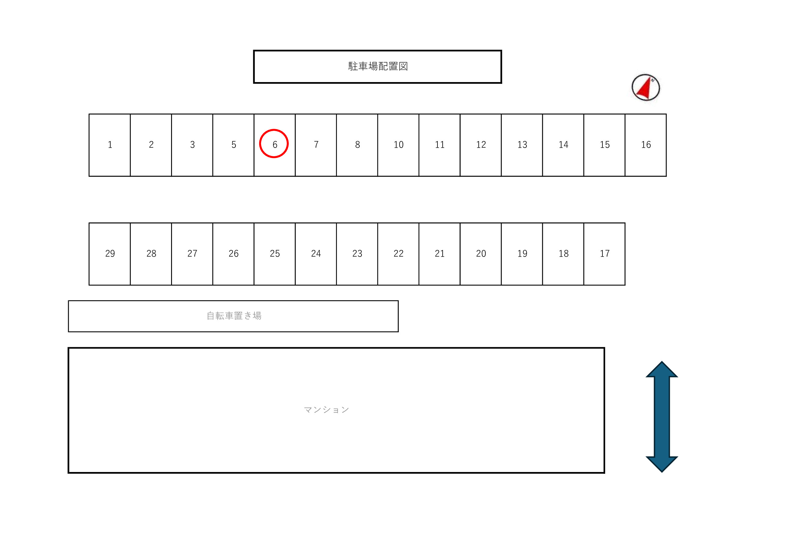 ヒルザコートⅡの区画図