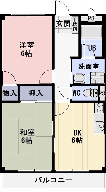 サニーレジデンスCOCOの間取り