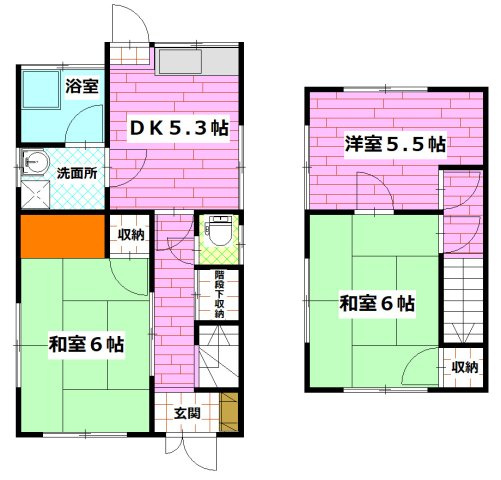 矢野西3丁目戸建の間取り