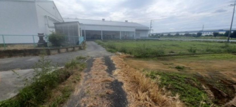 行田市野　400万　土地(東)の前面道路含む現地写真|法定外道路(東側)