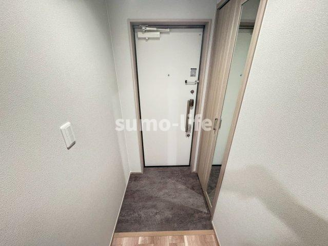 （仮称）尼崎市稲葉荘１丁目新築アパートの玄関