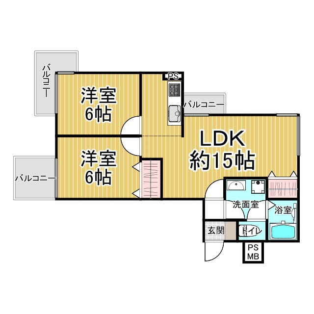 ガーデン一乗寺の間取り