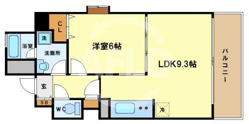 アーデンタワー立売堀の間取り|アーデンタワー立売堀　間取り