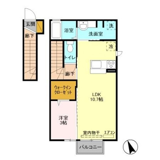 【間取り】 | クローバーコートB