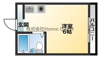 【間取り】 | YOUハイム衣摺Ⅱ番館
