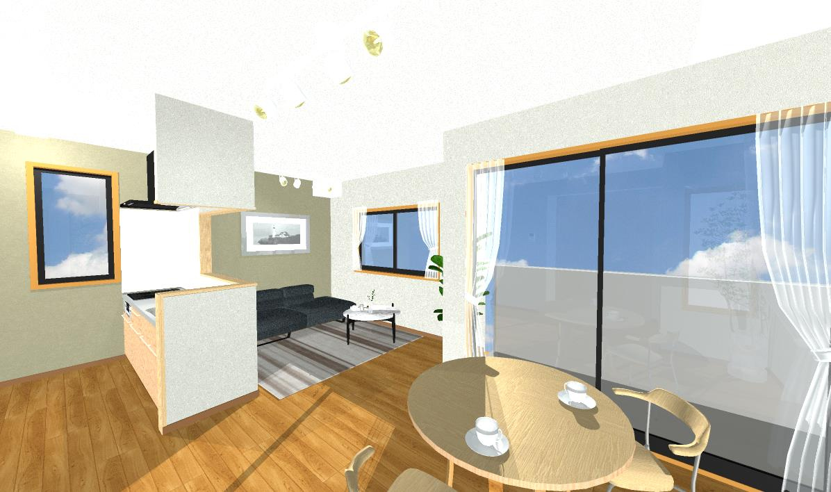 MSタウンIIの居間・リビング|リビングです