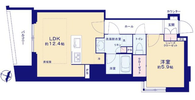 【間取り】 | パーク・リュクス神田多町