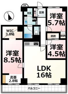 【間取り】 | ネオコーポ大津湖城が丘Ｂ棟