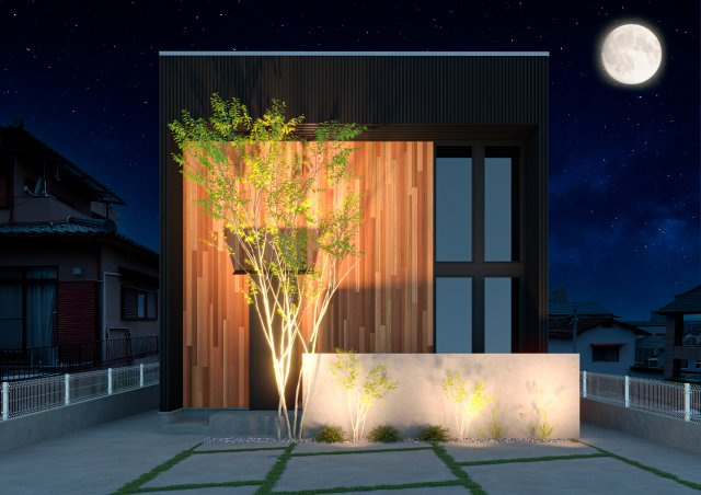 COLORSグリーンヒル瀬田三丁目限定1区画の外観パース|～施工事例～