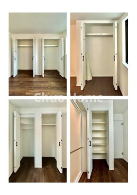 【収納】 | 葛飾区奥戸1丁目新築分譲住宅 | 居室にはクローゼットを完備し、自由度の高い家具の配置が叶うシンプルな空間です。お子様の成長と必要になる子供部屋を与えるにはぴったりの間取りですね。