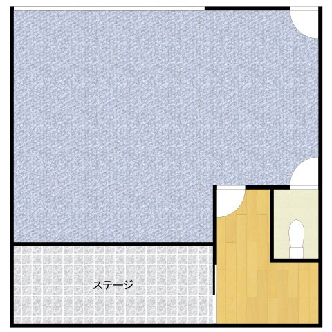 今本町 エクセレントビル 居抜店舗の間取り