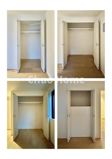 葛飾区西水元1丁目新築分譲住宅の収納|居室にはクローゼットを完備し、自由度の高い家具の配置が叶うシンプルな空間です。お子様の成長と必要になる子供部屋を与えるにはぴったりの間取りですね。