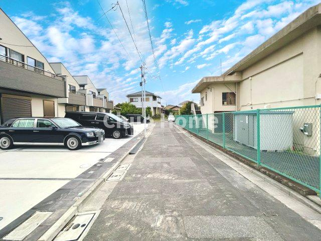 葛飾区西水元1丁目新築分譲住宅の前面道路含む現地写真|全面道路