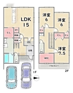 【参考プラン】 | 右京区太秦安井西裏町　建築条件付 | 《参考プラン》建物価格：2200万円（建築確認申請費・外構費込）