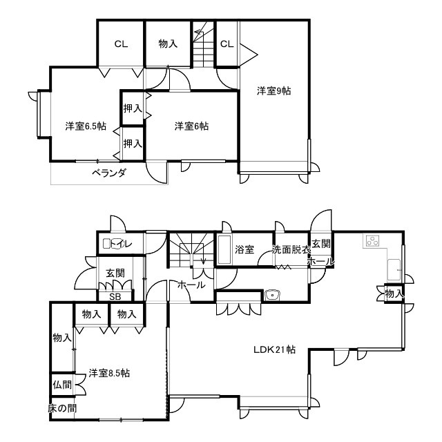 富士見3-11-33貸家の間取り
