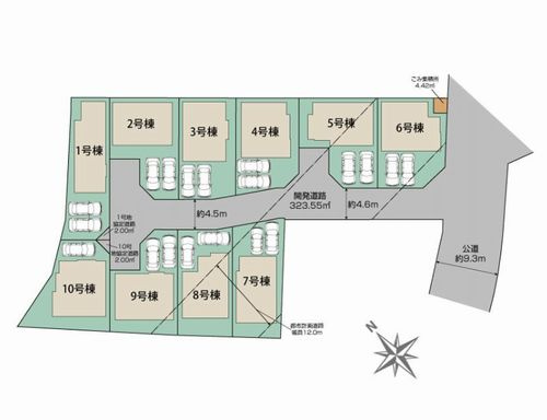 【区画図】 | 【仲介手数料０円】平塚市出縄　新築一戸建て　全10棟 | 平塚市出縄　新築一戸建て　全10棟