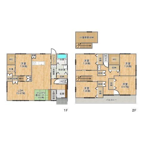 売中古戸建　中央区雄踏町宇布見の間取り