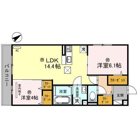 クレール林崎の間取り
