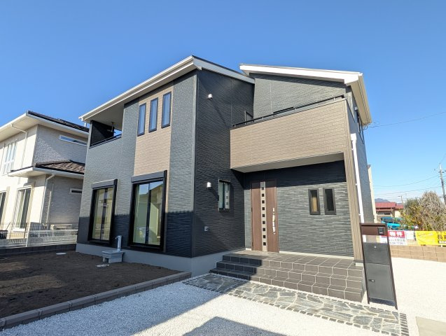 【外観パース】 | リーブルガーデン.S渋川市半田第3ー① | （完成予想図）
八木原駅まで徒歩9分！古巻小学校まで1Km圏内の立地！