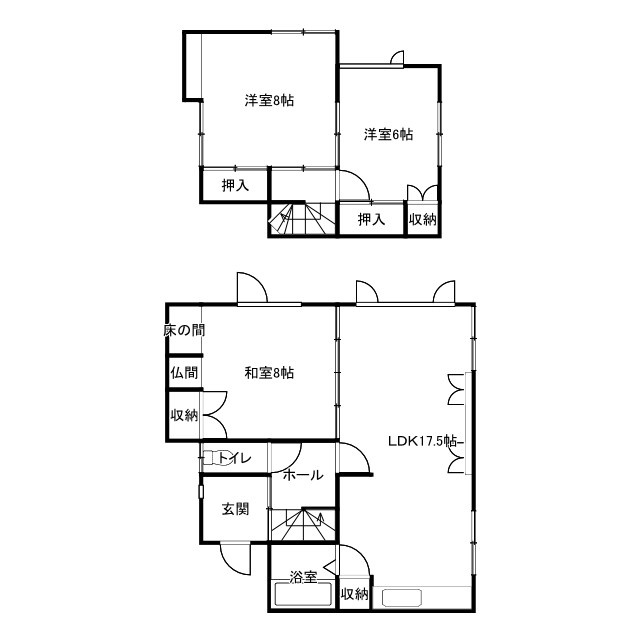 春採4丁目28貸家の間取り