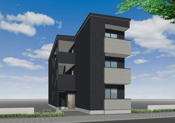 仮称）中央区伊崎C棟の外観パース|こちら、外観パースです