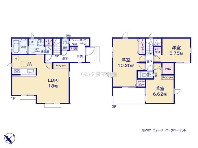 《仲介手数料無料》志木市中宗岡３丁目14-20(3号棟)新築一戸建てグラファーレの間取り