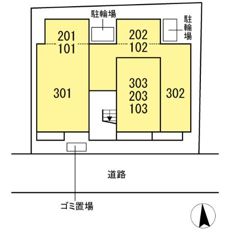 セレスティア中台Ⅱの区画図
